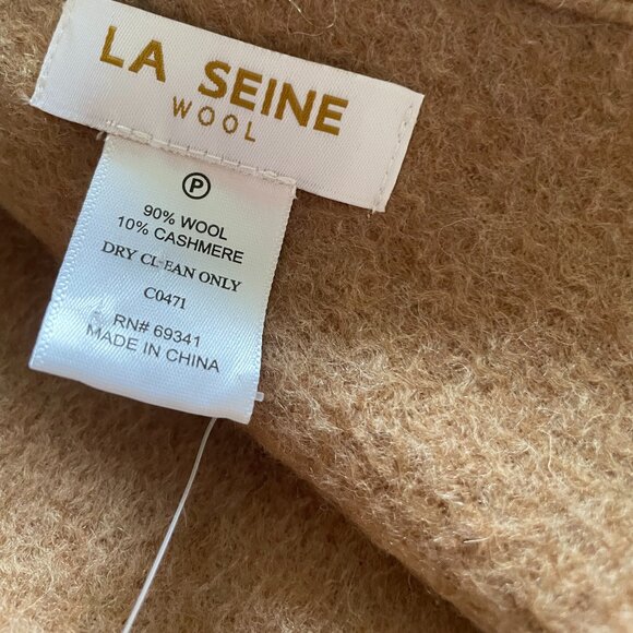 La Seine Wool Cashmere Blend Scarf - Picture 2 of 3